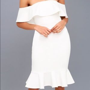 Lulu’s Confidence Boost off the shoulder dress